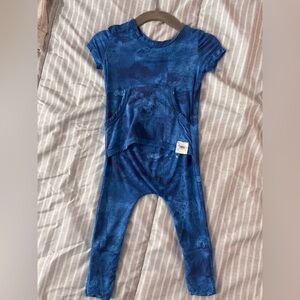 Ready set romper front opening Blue Kids One Piece